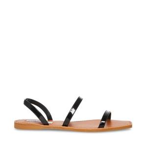 Steve Madden Direct Patent Women's Sandals Black | SM-390SZ