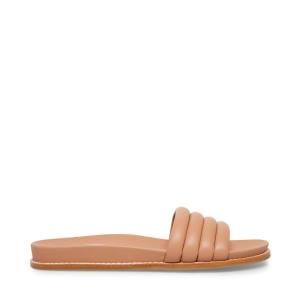 Steve Madden Drips Tan Women's Sandals Beige | SM-612BT