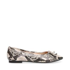 Steve Madden Eldora Snake Women's Flat Shoes Snake | SM-396XG