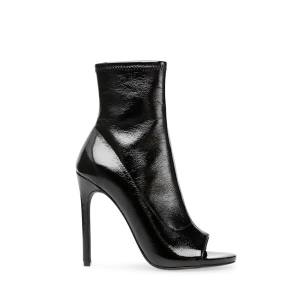 Steve Madden Elettra Patent Women's Booties Black | SM-052PV