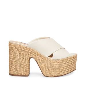 Steve Madden Elzie Women's Heels White | SM-023NO