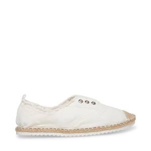 Steve Madden Emely Women's Flat Shoes White | SM-015OD