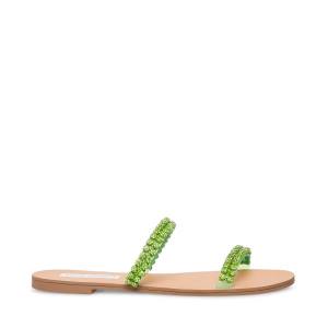 Steve Madden Felicia Lime Women's Sandals Light Green | SM-872RO