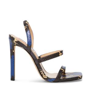 Steve Madden Grade Snake Women's Heels Blue Snake | SM-736JU