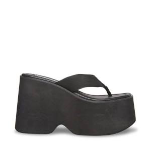 Steve Madden Gwen Women's Sandals Black | SM-264HZ