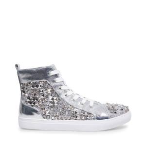 Steve Madden Headlines Men's Sneakers Silver | SM-064LZ