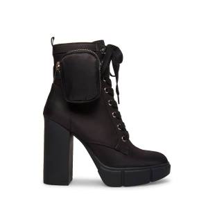 Steve Madden Herrick Women's Booties Black | SM-687IP