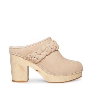 Steve Madden Highland Tan Nubuck Women's Heels Brown | SM-450TQ