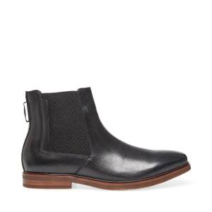 Steve Madden Informor Leather Men's Boots Black | SM-572QR