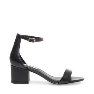 Steve Madden Irenee Leather Women's Heels Black | SM-691RB