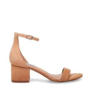 Steve Madden Irenee Tan Nubuck Women's Heels Brown | SM-160IY