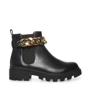 Steve Madden Jamuletc Kids' Booties Black | SM-958XU