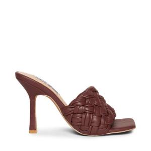 Steve Madden Jarina Burgundy Women's Heels Burgundy | SM-716RO