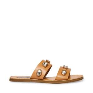 Steve Madden Jem Tan Women's Sandals Brown Multicolor | SM-894DS