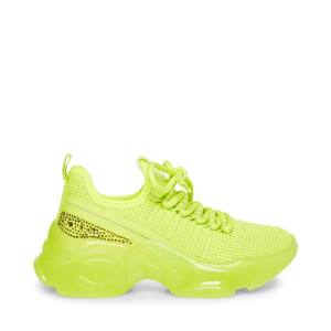 Steve Madden Jmaxima Neon Kids' Sneakers Yellow | SM-257EY