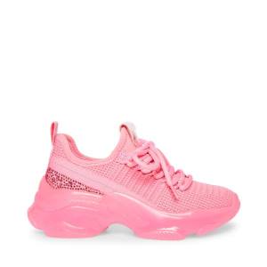 Steve Madden Jmaxima Neon Kids' Sneakers Pink | SM-349HC