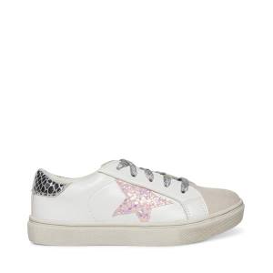 Steve Madden Jrezume Kids' Sneakers White Multicolor | SM-842JN