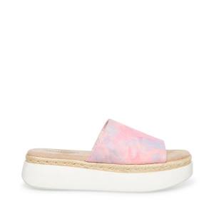 Steve Madden Juniper Women's Sandals Pink Multicolor | SM-781ZR