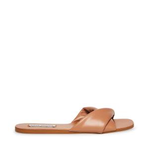 Steve Madden Kendria Tan Women's Sandals Brown | SM-420HU