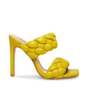 Steve Madden Kenley Women's Heels Yellow | SM-268KX