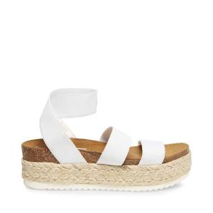 Steve Madden Kimmie Women's Sandals White | SM-950AJ