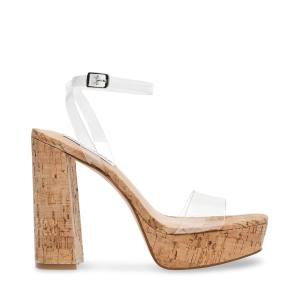 Steve Madden Lessa Women's Heels Clear | SM-468OH