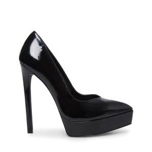 Steve Madden Luxury Patent Women's Heels Black | SM-625GO