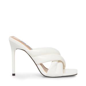 Steve Madden Lyric Women's Heels White | SM-791LR