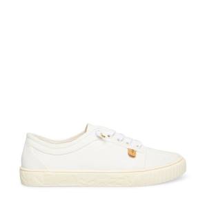 Steve Madden Maevee Natural Women's Sneakers Beige | SM-851JW