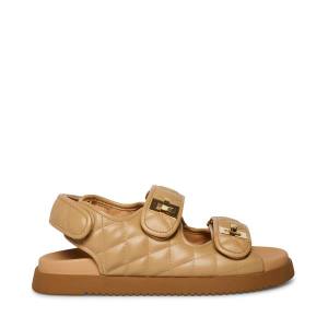 Steve Madden Margie Tan Women's Sandals Brown | SM-138OD