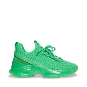 Steve Madden Maxima Women's Sneakers Green | SM-302FK