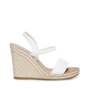 Steve Madden Mckenzie Women's Sandals White | SM-076ML