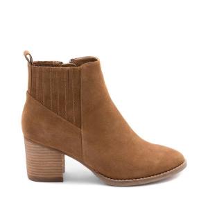 Steve Madden Noa Waterproof Camel Suede Women's Booties Brown | SM-694OC