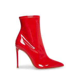 Steve Madden Posse Patent Women's Booties Red | SM-485JA