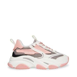 Steve Madden Possession Women's Sneakers Pink Multicolor | SM-438BS