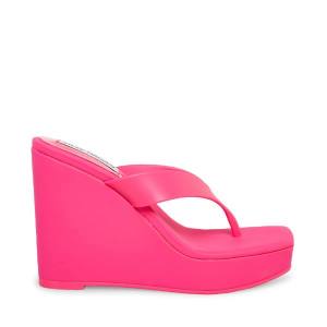 Steve Madden Refined Fuchsia Women's Sandals Fuchsia | SM-436WG