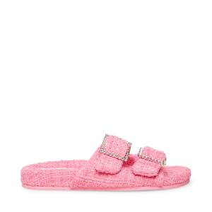 Steve Madden Sandstorm Women's Slippers Pink Multicolor | SM-123BJ