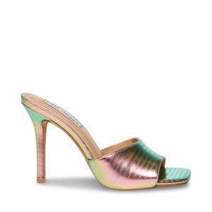 Steve Madden Signal Metallic Women's Heels Metal Multicolor | SM-186NG