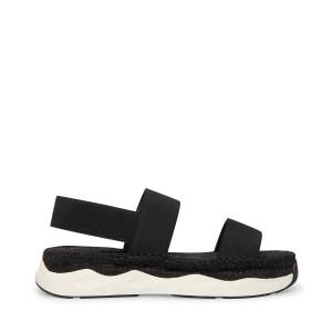 Steve Madden Sirrius Fabric Women's Sandals Black | SM-894HW