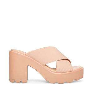 Steve Madden Smash Nude Women's Sandals Beige | SM-127NK