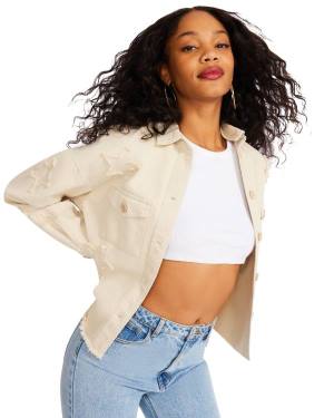 Steve Madden Star Women's Jackets Beige | SM-375TA