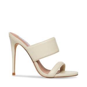 Steve Madden Swan Bone Women's Heels Beige | SM-970GK