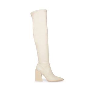 Steve Madden Tanzee Bone Women's Boots Beige | SM-843IL