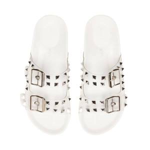 Steve Madden Teddy-p Women's Sandals White Multicolor | SM-831SJ