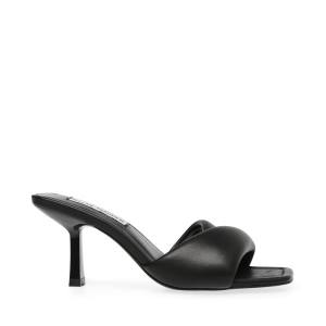 Steve Madden Thai Leather Women's Heels Black | SM-539RZ