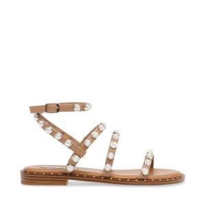 Steve Madden Travel-p Tan Women's Sandals Brown | SM-379MO