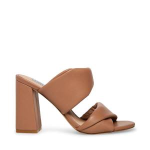 Steve Madden Trisha Mocha Women's Heels Beige | SM-180AX