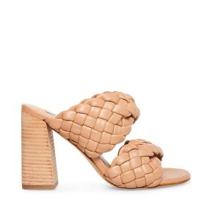 Steve Madden Twisted Tan Women's Heels Brown | SM-062KM