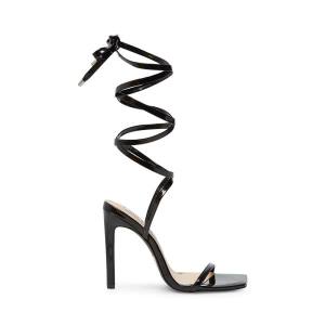 Steve Madden Uplift Patent Women's Heels Black | SM-206EV