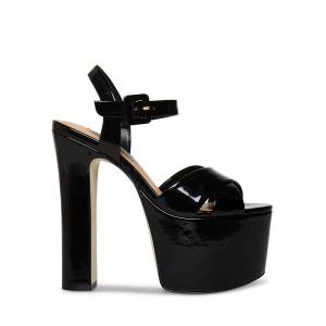 Steve Madden Vaida Patent Women's Heels Black | SM-568PR